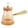 thumbnail image 1 of Heat-Resistant Glass Coffee Teapot With Extended Ergonomic Handle Pour-Over Brewing System Home Café Essential Vintage Style Hot Beverage Maker, 1 of 8