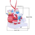 thumbnail image 2 of 2pcs Christmas Tree Decorative Resin Pendants Santa Claus Hanging Decors, 2 of 7