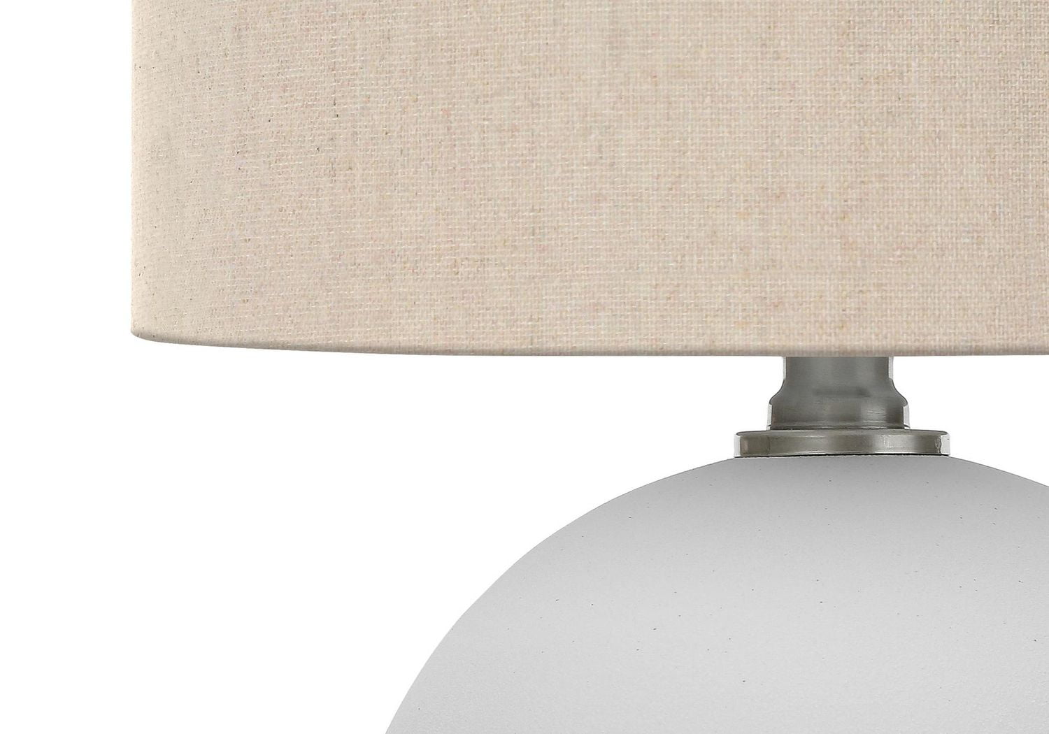 Monarch Specialties Luminaire, 16"h, Lampe De Table, Tons Crème, Crème, Contemporain