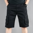 thumbnail image 2 of FAIWAD Shorts Cargo pour Hommes Décontractés Classiques Jusqu'aux Genoux à Multiples Poches Pantalons Capri Extensibles Shorts Décontractés d'Extérieur, 2 of 7