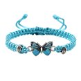 thumbnail image 1 of SIfdSeng Butterfly Bracelets for Teen Girls Adjustable String Butterfly Bracelets for Women Cute Butterfly Charm Bracelets Initial Bracelets for Women Rope Silver Bracelet Stack Boho, 1 of 7