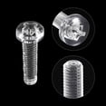 thumbnail image 4 of Unique Bargains M3x12mm Plastic Phillips Bolts PC Pan Head Machine Screws Transparent 50 Pack, 4 of 5