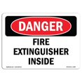 thumbnail image 1 of SignMission OS-DS-A-1014-L-2380 Panneau de Danger OSHA 10 x 14 Po. - Extincteur à l'Intérieur, 1 of 1