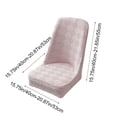 thumbnail image 3 of EGNMCR Home Decor, Room Decor, Wall Decor Large Arcs Half Pack Elastic Dining Table Chair Cover Half Round Household Chair Cover Cushion Backrest One Universals Chair Flock Stools Cover Cover, 3 of 6