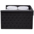 thumbnail image 4 of Baxton Studio Alena Tufted Daybed with Trundle Kids Dark Grey, 4 of 11