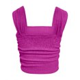 thumbnail image 3 of AherBiu Débardeurs Courts pour Femmes 2024 Tendance Été Ajusté Camisole Col Carré Sans Manches, 3 of 3