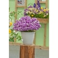 thumbnail image 2 of Mainstays Basic Bell Planter 12 inch Grey, Classic Design with Attached Tray Durable Weather Resistant Matte Finish, 2 of 4
