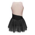 thumbnail image 4 of Oyolan Robe Tutu une Pièce de Danse Ballet pour Filles Enfants, Justaucorps de Compétition de Patinage Artistique en Maille à Empiècements, Noir 8, 4 of 7