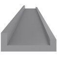 thumbnail image 5 of vidaXL Étagères Murales 2 Pcs Gris 100x9x3 cm, 5 of 5