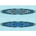 thumbnail image 1 of Ahgly Company Machine Washable Indoor Rectangle Transitional Glacial Blue Ice Blue Area Rugs, 2' x 3', 1 of 7