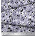 thumbnail image 3 of Soimoi Poly Georgette Fabric Crossbone & Skull Halloween Print Fabric by The Yard 52 Inch Wide, 3 of 3