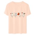 thumbnail image 4 of Cadeaux de la Saint-Valentin T-shirt Décontracté à Manches Courtes et Col Rond pour Femmes avec Imprimé Arbre de Noël, 4 of 6