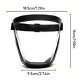 thumbnail image 2 of Masque Protecteur Intégral Transparent avec Conception Imperméable, Lentille de Vision Claire, Trous de Ventilation, Comprend 2 Cartouches, 2 of 2