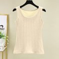 thumbnail image 1 of asjyhkr Camisoles d'Été pour Femmes Col Rond Sans Manches Décontractées Confortables Débardeurs T-Shirts Doux Extensibles, 1 of 9