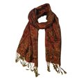 thumbnail image 1 of Peach Couture Châle Enveloppant Élégant Réversible à Motif Cachemire Pashmina, 1 of 1
