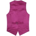 thumbnail image 4 of Doomiva Men Shiny Sequins Vest Button Sleeveless Slim Fit Waistcoat Club Prom Party Performance Dance Jacket Hot Pink 3XL, 4 of 7