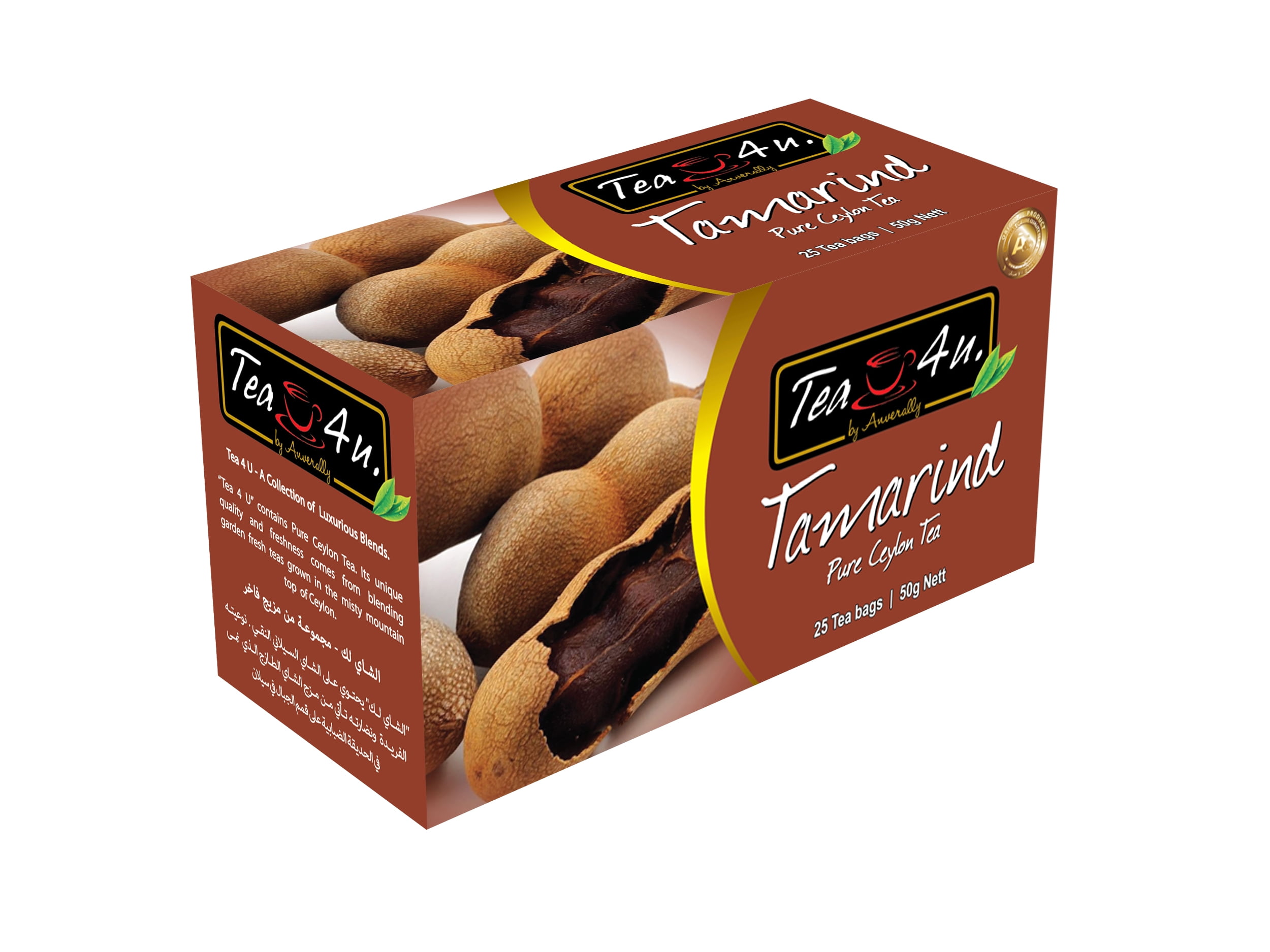 Tea4U Tamarind Black Tea Bags - Original Ceylon Tea