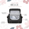 thumbnail image 2 of Hannah & Sophia Belle Convertible Diaper Backpack & Messenger Bag, Black Orchid, 2 of 12