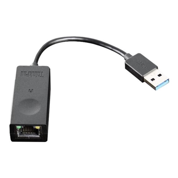 Refurbished Lenovo 4X91D96891 ThinkPad Network adapter USB 3.0 Gigabit Ethernet - Black