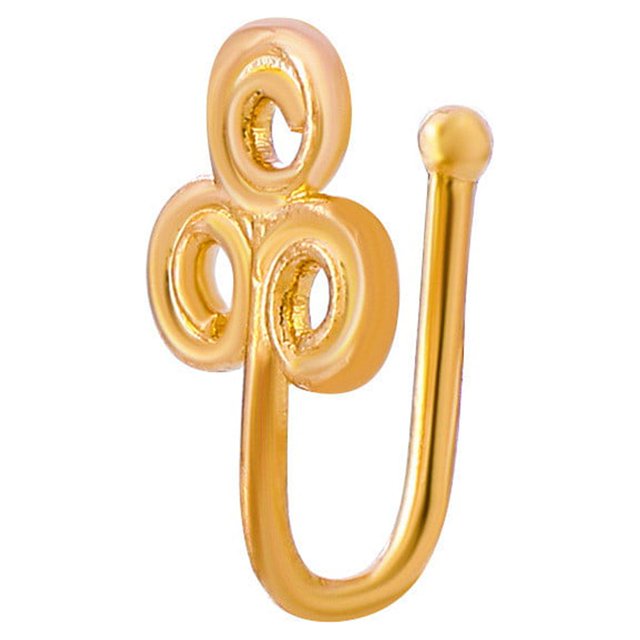 XZNGL Clip On Nose Rings for Women Non-Pierced Nose Hoop Ring Adjust Nose Cuff