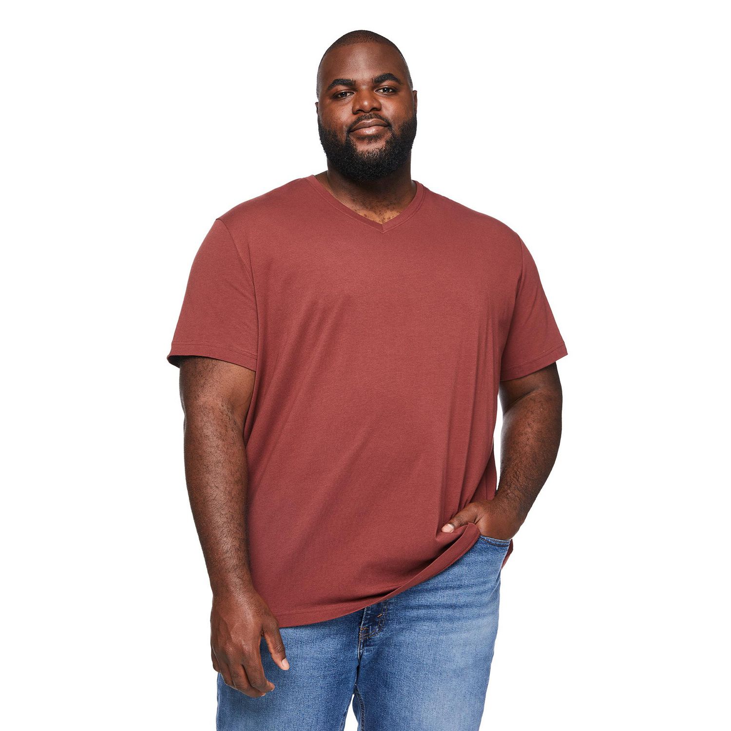 George Men's Stretch V-Neckline Tee