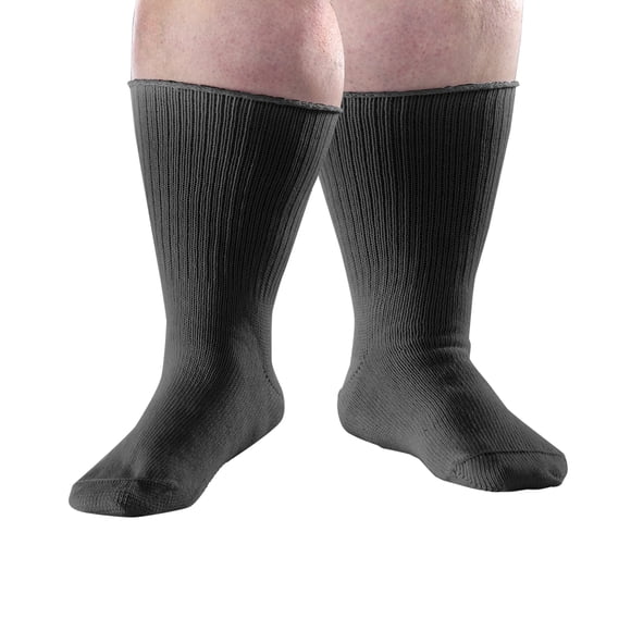 Silverts Chaussettes Surdimensionnées pour Hommes et Femmes, Lot de 2, TG, Noir