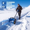 thumbnail image 3 of SOYUS Cordless Snow Shovel, 20V Electric Snow Blower, 12-Inch Clearing Width & 20-Ft Snow Throw, with LED Spotlight and Adjustable Front Handle (4.0Ah Battery, Quick Charger and Dust Cover Included), 3 of 8