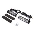 thumbnail image 2 of Indicateur d'Urgence, 2 Pcs 12V 6 LED Avertissement d'Urgence Stroboscopique Lampe Clignotante, 2 of 7