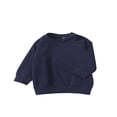 thumbnail image 4 of Enfant Bébé Fille Garçon Couleur Unie Pull-Overs Sweat-Shirt pour l'Automne Printemps, 4 of 6