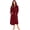 Burgundy, variant on HEARTNICE Womens Hooded Fleece Robe, Long Fluffy Thick Warm Plush Bathrobe,(Dark Grey,L-XL)