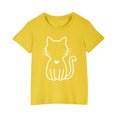 thumbnail image 2 of Mefallenssiah Bambin Garçons Filles Coton T-Shirt Mode Mignon Col Rond Imprimé T-Shirt à Manches Courtes top, 2 of 5