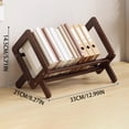 thumbnail image 3 of TASTAN Magazine Holder, Bamboo Desktop Bookshelf - Retro Tilting Magazine Holder | Sturdy Storage Rack for Books/Files | Space-Saving Office Organizer, Office Organizer, Khaki, 3 of 7