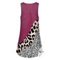 thumbnail image 4 of EGNMCR Robes de Fête pour Femmes Robes d'Été pour Femmes Col Rond Imprimé Sans Manches Tuniques Robes Grande Taille Robes T-Shirt, 4 of 4