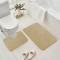 thumbnail image 2 of Yhmxh Bathroom Floor Mat 2 Piece Solid Color AntiDirty Carpet Toilet Bathroom Non Slip Absorbent Floor Mat Bathroom Foot Mat Washable Rug Anti-slip Rug Decorative Rug Rugs for Living Room Outdoor Rug, 2 of 5