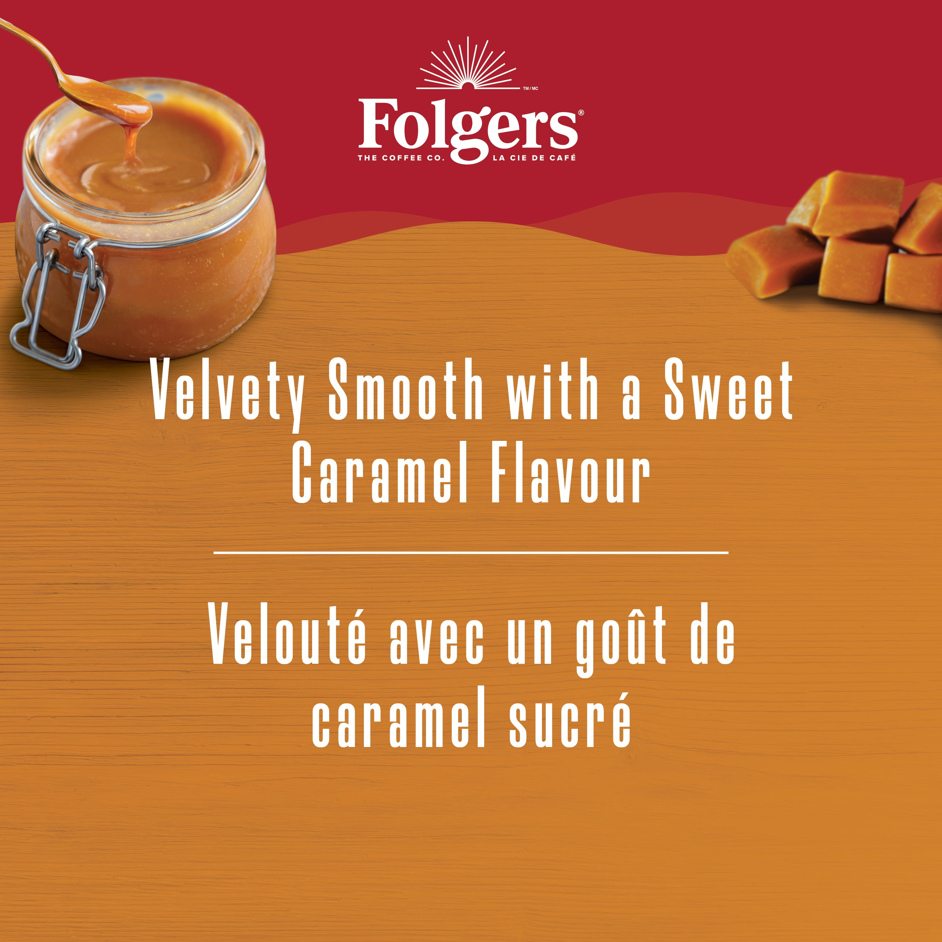 Folgers Coulis de Caramel K-Cup Capsules de Café 12 Capsules
