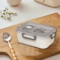 thumbnail image 3 of EGNMCR Kitchen Gadgets, Kitchen Accessories, Kitchen Utensils & Gadgets Bento Boxes For Adults - 1100 ML Bento Lunch Box For Kids Childrens With Spoon & Fork - Perfect Size For Meal Bento bin, 3 of 6