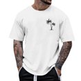 thumbnail image 1 of Pisexur Shirts for Man T Hommes Mode Décontractée Imprimé Col Rond Pull T-Shirt Manches Courtes Blouse Blanche,S Chemises de Golf Hommes & Chemises Hommes, 1 of 6