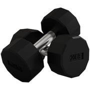 Soozier Weights Dumbbells Set with Non-Slip Grip for Home Gym, 2 x 20lbs