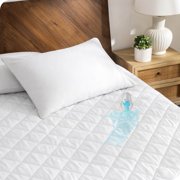 Bare Home Waterproof Mattress Pad - Deep Pocket Fitted Cover - California King, White