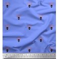 thumbnail image 1 of Soimoi Blue polyester Crepe Fabric Arrow & Skull Print Fabric by Yard 52 Inch Wide, 1 of 5