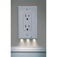 thumbnail image 4 of 4Pack Outlet Wall Plates LED Guide Night Lights Build on Sensor Electrical Illuminated Plug Plates Covers Plate Energy Efficient nightlights No Wire Or Battery Needed Hallway Bathroom Stairway Decor, 4 of 5