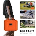 thumbnail image 4 of Portable Storage Case, Security Locks Hard Shell Travel Box Accurate Cut Foam  for Hiking for Mini Antenna and Accessories, 4 of 7