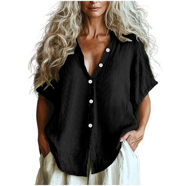 Chemise de Plage Boutonnée, Aguichant, à Manches Longues, Blouse de Plage, par-Dessus de Maillot de Bain pour Femmes