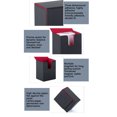 thumbnail image 4 of Magnetic Closure Card Deck Box, PU Leather, Multifunctional, Portable Storage Box with Soft Felt for More Than 100 Cards, for Tarot Gaming Playing, 4 of 7