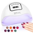 thumbnail image 1 of Lampe à Ongles en Gel UV Led, Séchoir à Ongles UV pour Vernis en Gel, Séchoir à Vernis à Ongles Portable avec 4 Réglages de Minuterie, Lampe à Ongles Led Professionnelle pour Vernis en Gel, Lampe à Ongles en Gel UV pour la Conception d'Art des Ongles, 1 of 8