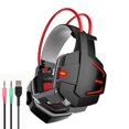 thumbnail image 1 of X5 Casque de Jeu Professionnel Hi-Fi Circum-Aural avec Micro et Lumière LED pour PC, 1 of 2