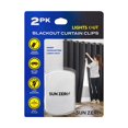 thumbnail image 1 of Sun Zero Lights Out Blackout Curtain Clips Set of 2, 1 of 5