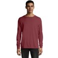 thumbnail image 1 of Hanes Mens ComfortWash Garment Dyed Long Sleeve Tee, XL, Cayenne, 1 of 3
