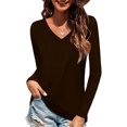 thumbnail image 1 of Bellella Hauts Basiques pour Femmes Tee-Shirt Ample Couleur Unie Sport Pull Noir 2TG, 1 of 3