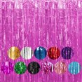 thumbnail image 3 of tredstone Photo Backdrop Streamers Decorations 0pcs Tinsel Curtain Backdrop Gold For Birthday Party Party Decorations Pink 6.5ft 1Set, 3 of 6